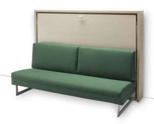 Italian Wall bed Sofa Horizontal by Murphysofa