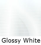 glossy white